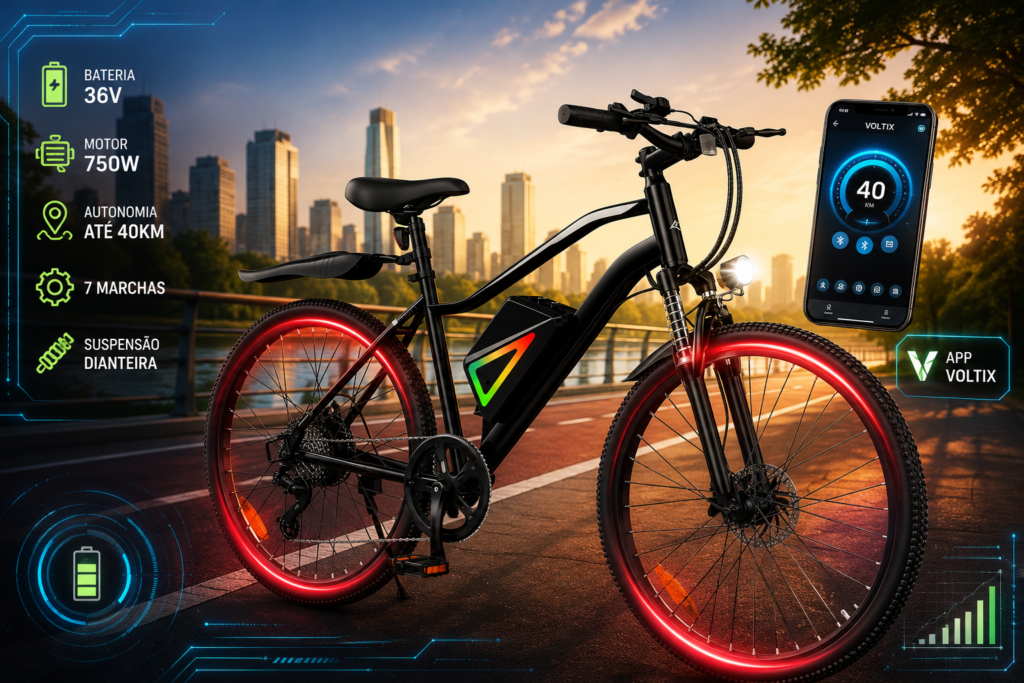 Bicicleta Elétrica Xroymexroy EB3 26" 750W